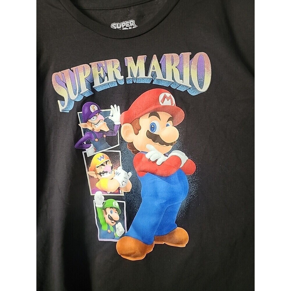 Super Mario Luigi Wario Waluigi  T-Shirt xxxL Graphic 3XL New Excellent B15 Nice